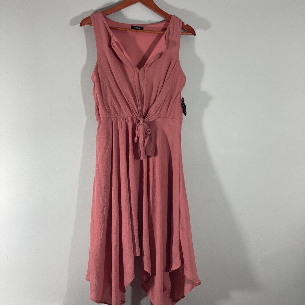 AUW Dress Size 4 Color Pink‎ Maxi Women's Sleeveless